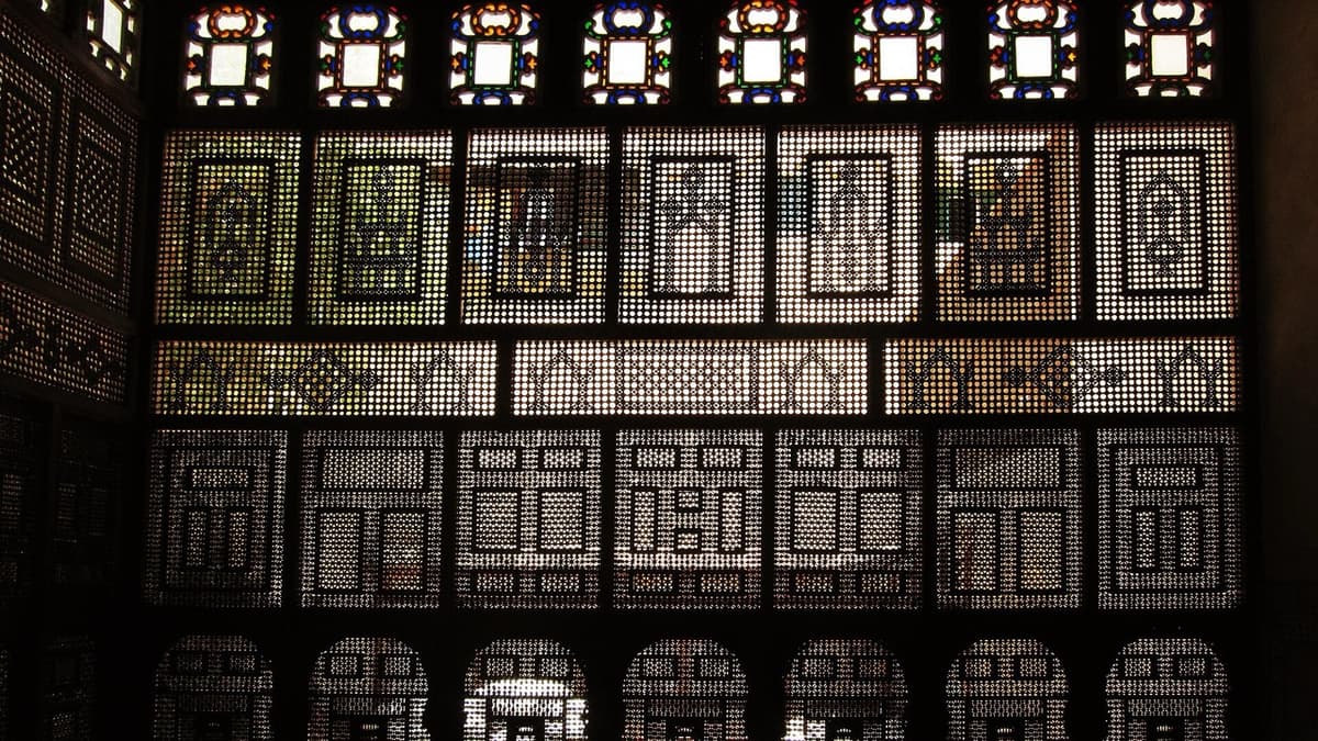 A Window of Small Wooden Pieces
