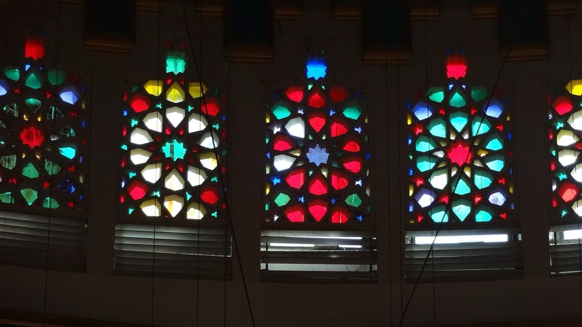 A Damascene Rose in Coloured Glass
